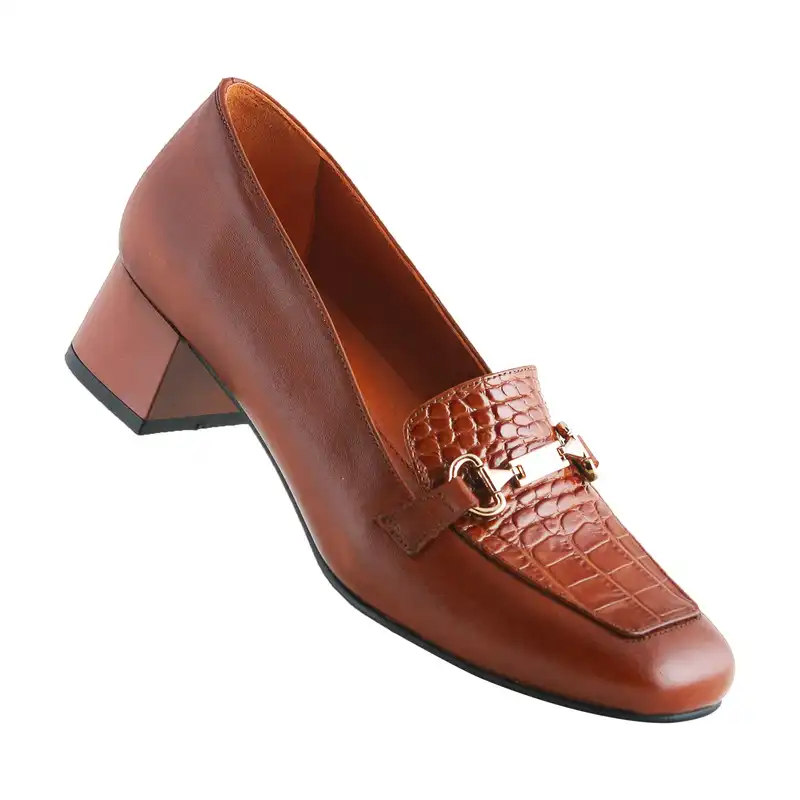 کفش زنانه چرم یلسان مدل سرنا کد GC-621-asl