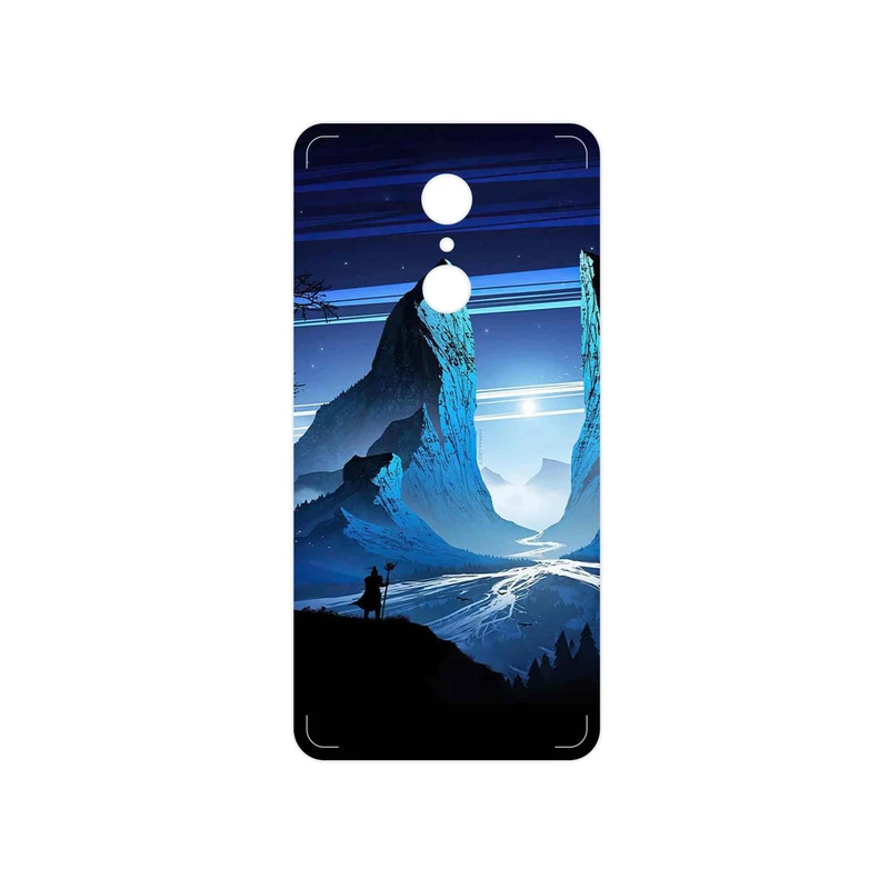برچسب پوششی ماهوت مدل Blue Mountains Digital Art مناسب برای گوشی موبایل شیائومی REDMI 5