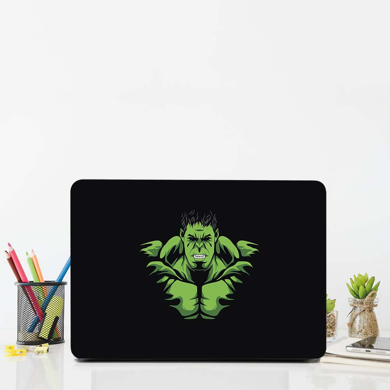 استیکر لپ تاپ طرح hulk minimal کد G-1353 مناسب برای لپ تاپ 15.6 اینچ