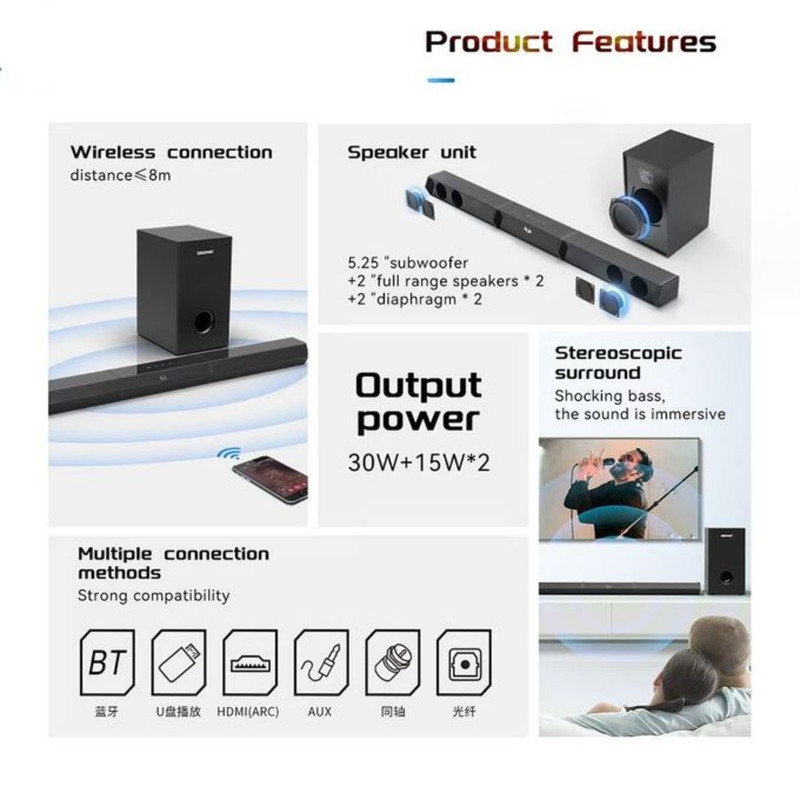 ساندبار کیوسونیک مدل S200-4H60