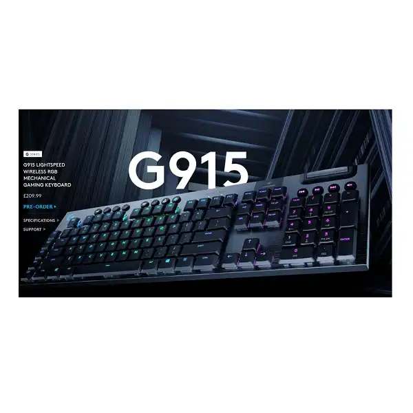 کیبورد مخصوص بازی لاجیتک مدل G915 LIGHTSPEED