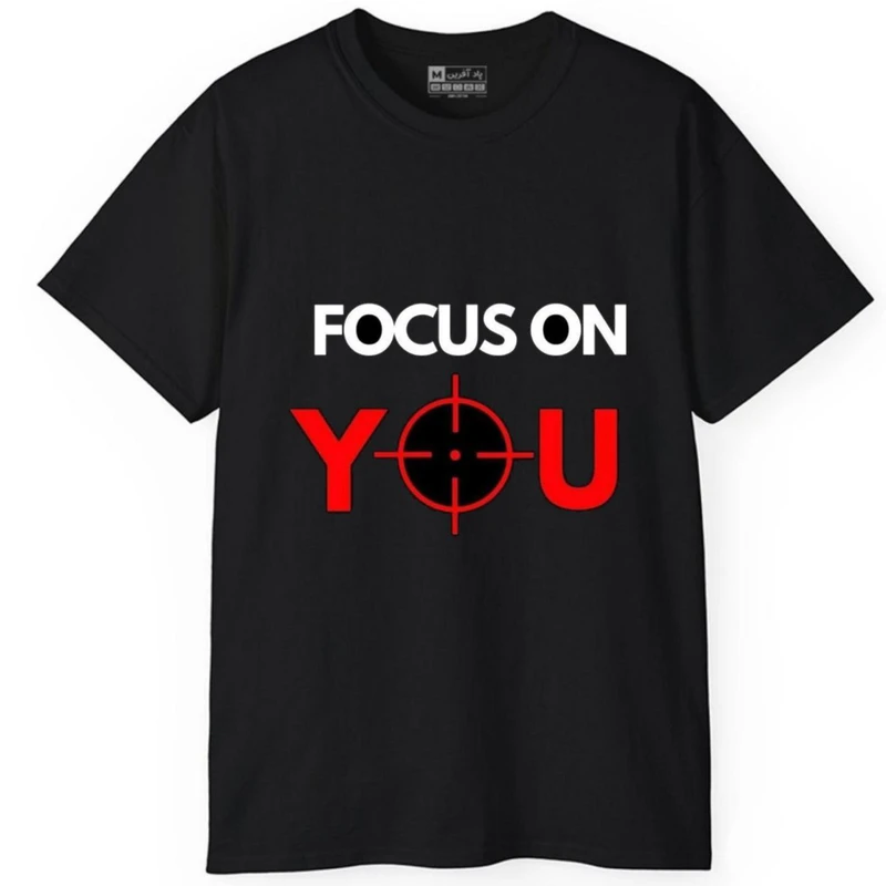 تی شرت آستین کوتاه مردانه پاد آفرین مدل کلمه انگلیسی کد 7