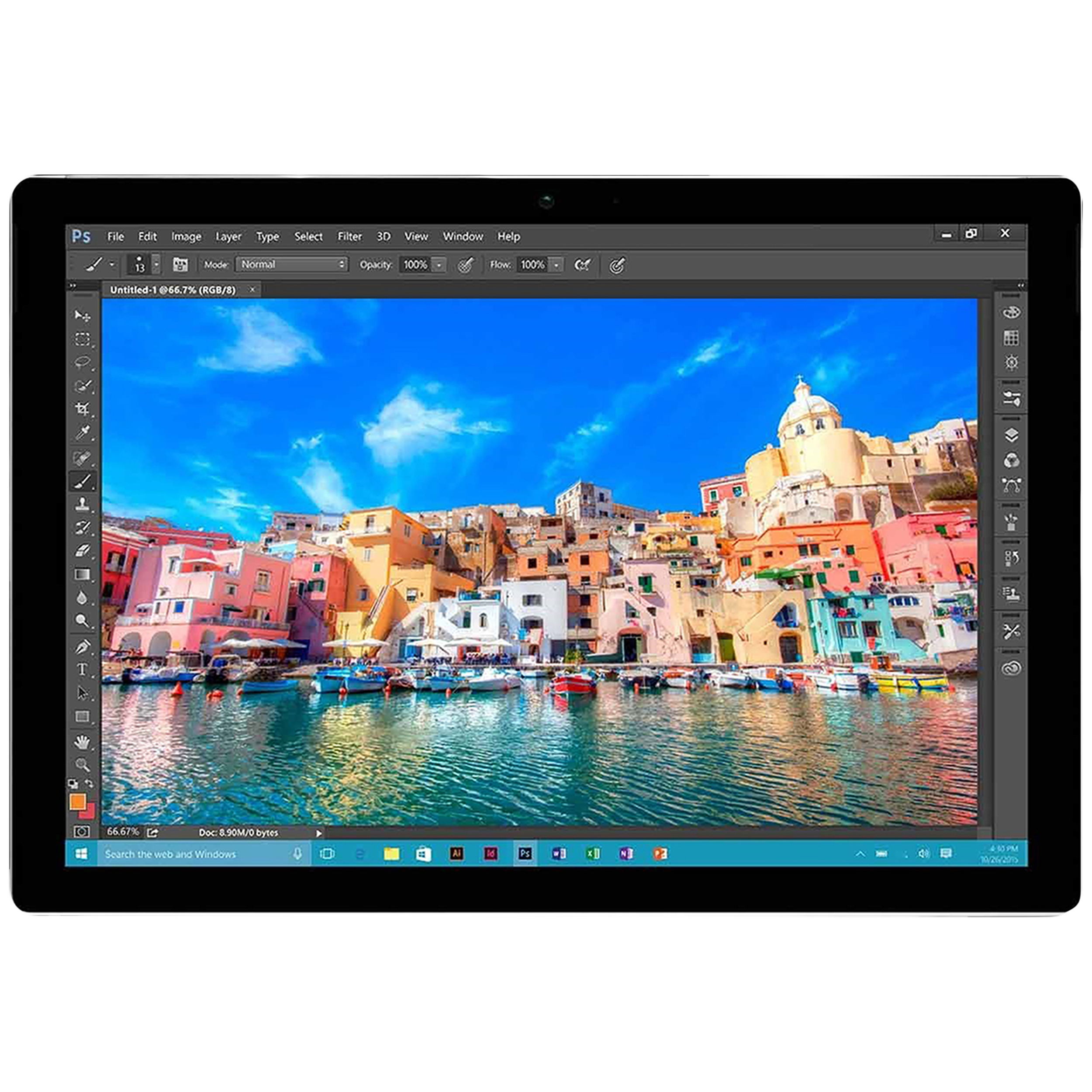 تبلت مایکروسافت مدل Surface Pro 4 - A به همراه محافظ صفحه نمایش Pro Plus و محافط بدنه Shiny Frosted