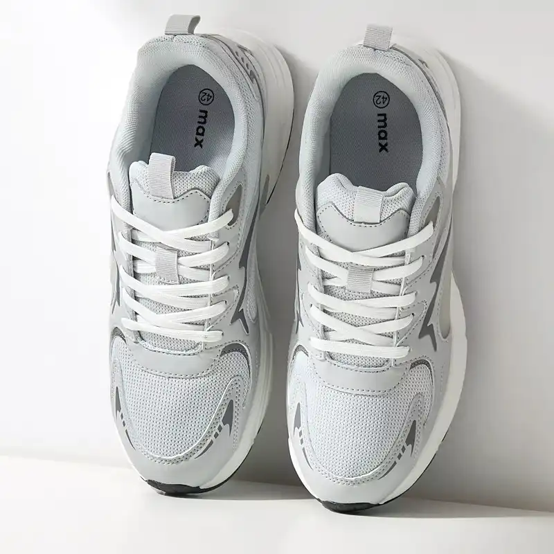 کفش مخصوص دویدن مردانه مکس مدل Panelled Sports Lace-Up Closure