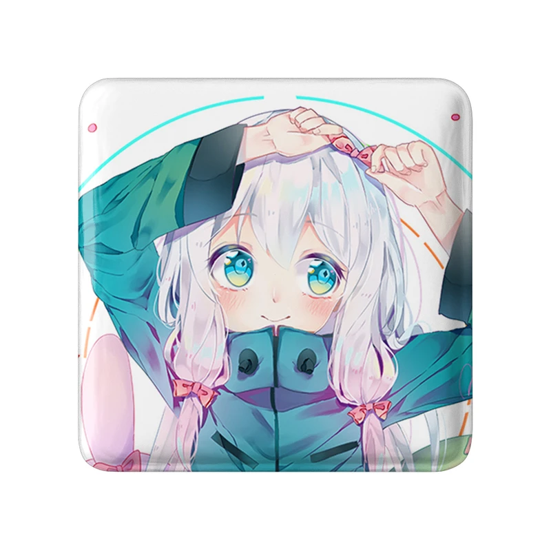 مگنت خندالو طرح ساگیری انیمه ارومانگا سنسی Eromanga Sensei  مدل مربعی کد 22641