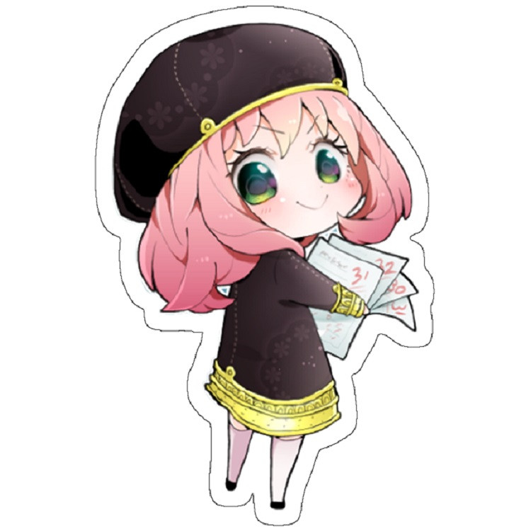 استیکر مدل Smart girl anime