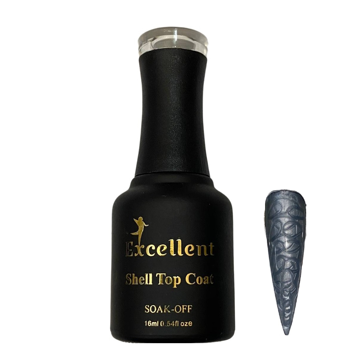 تاپ کت ژل ناخن اکسلنت مدل صدفی شماره J02