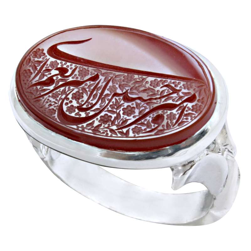 انگشتر نقره مردانه مدل m10