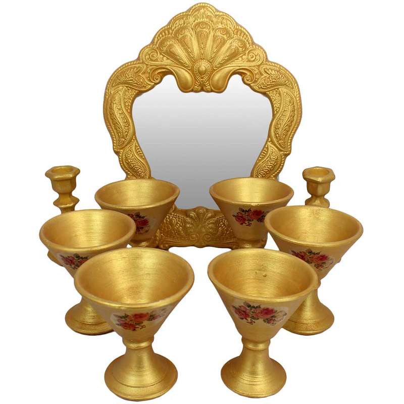 مجموعه ظروف هفت سین 9 پارچه مدل جام