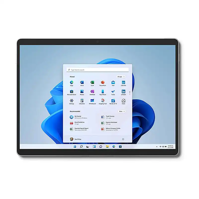 تبلت مایکروسافت مدل Surface Pro 8 ظرفیت 256 گیگابایت و رم 16 گیگابایت به همراه کیبورد