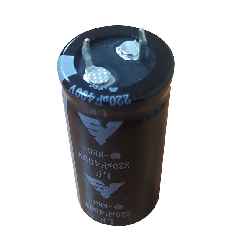 خازن الکترولیت 400 ولت 220 میکروفاراد کد 5 بسته 2 عددی