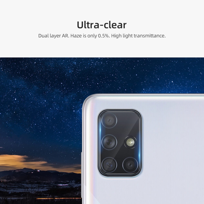 محافظ لنز دوربین نیلکین مدل InvisiFilm مناسب برای گوشی موبایل سامسونگ Galaxy A71