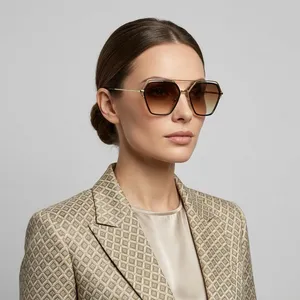 عینک آفتابی زنانه مدل چندضلعی 