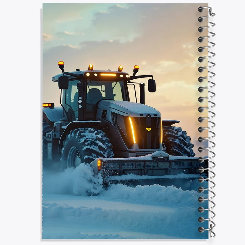 دفتر نقاشی 50 برگ خندالو طرح بولدوزر (Bulldozer) کد F5232