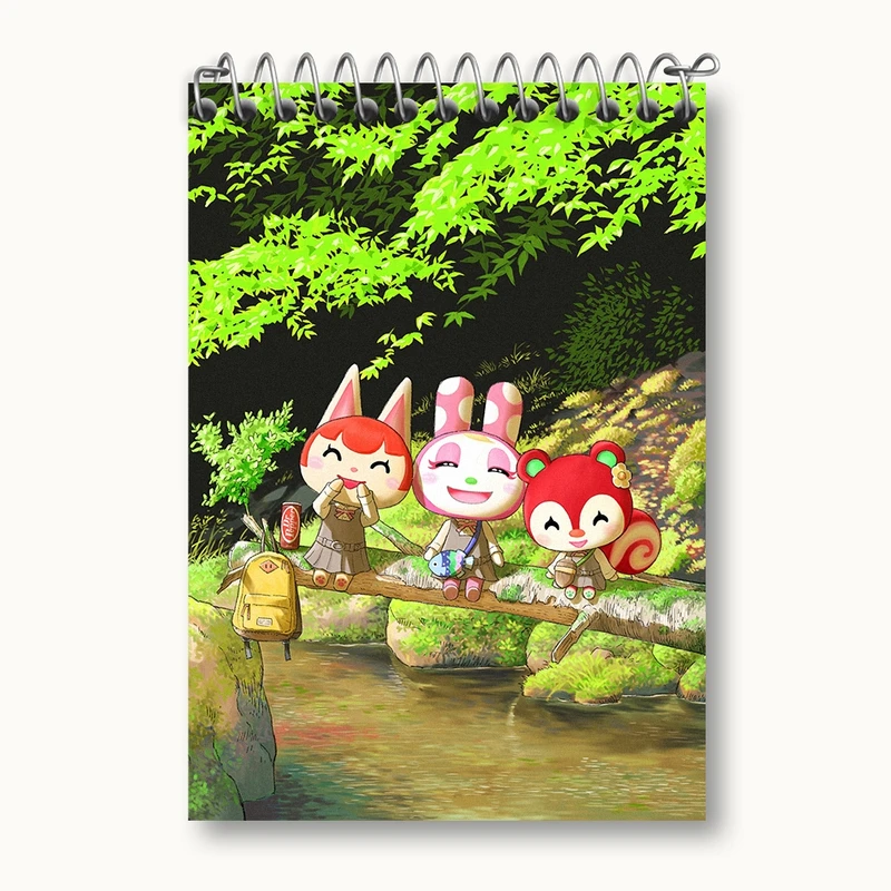 دفتر یادداشت 50 برگ خندالو مدل بازی انیمال کراسینگ (Animal Crossing) کد 32687