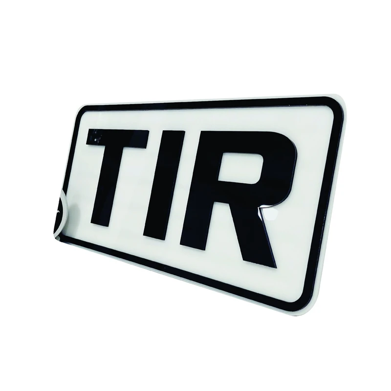 آرم طرح مستطیل پلکسی برجسته مدل TIR-W 