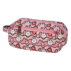 جامدادی مدل دو زیپ فانتزی طرح خرگوش کد MKHB095