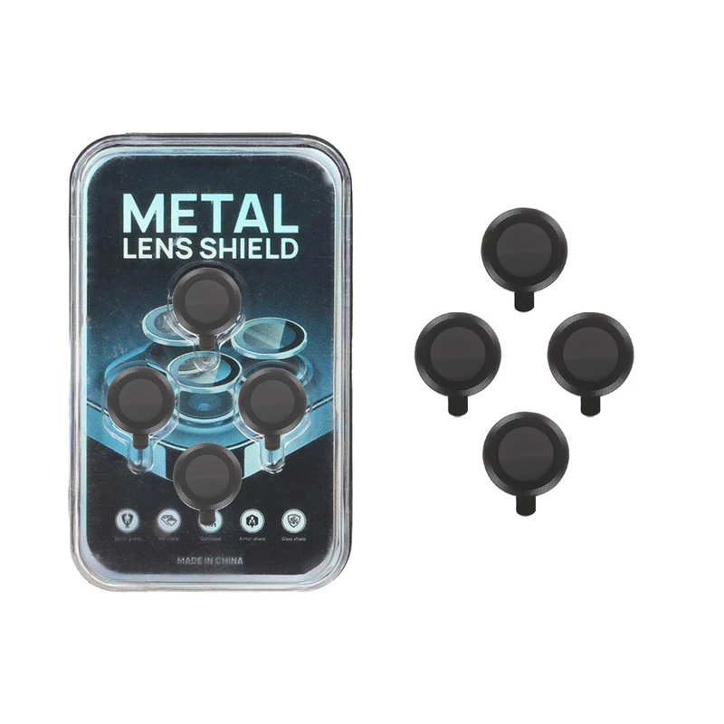 محافظ لنز دوربین متال مدل رینگی مناسب برای گوشی موبایل شیائومی Poco X6 pro بسته 4 عددی