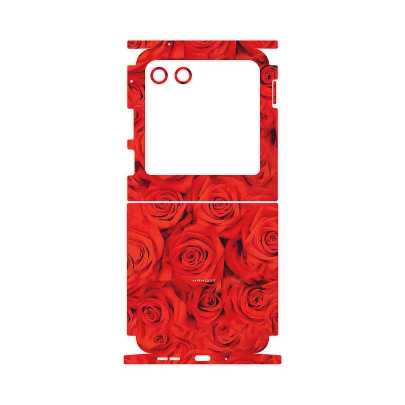 برچسب پوششی ماهوت مدل Red_Flower-FullSkin مناسب برای گوشی موبایل موتورولا Razr 40 Ultra