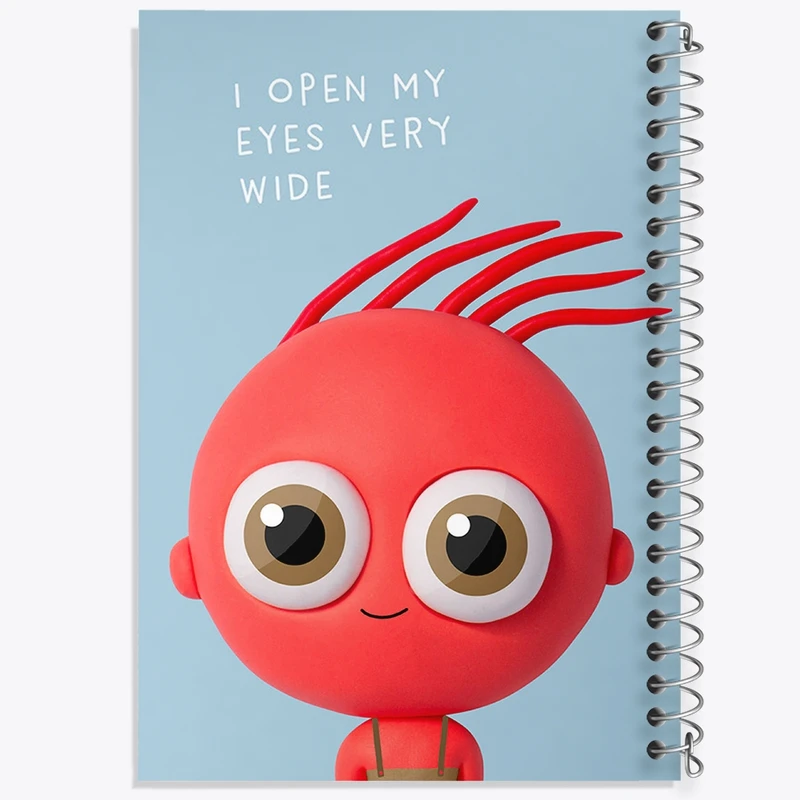 دفتر مشق 50 برگ خندالو طرح فانتزی کد F27