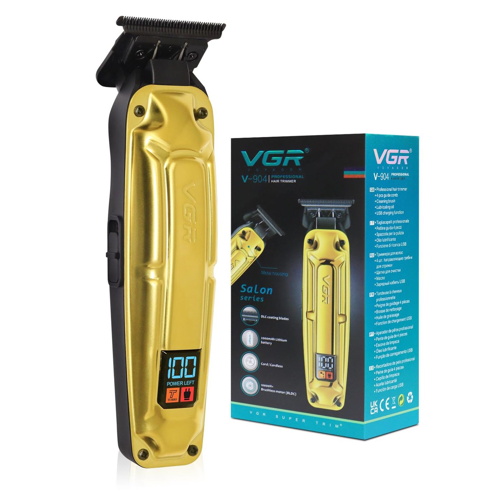 ماشین اصلاح موی سر و صورت وی جی ار مدل V-904 -  - 6
