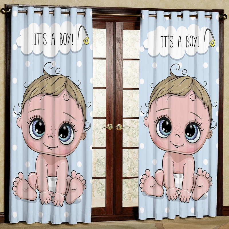  پرده مدل بچه پسر مخمل پانچی کد 1628 سایز 140x280 سانتی متر