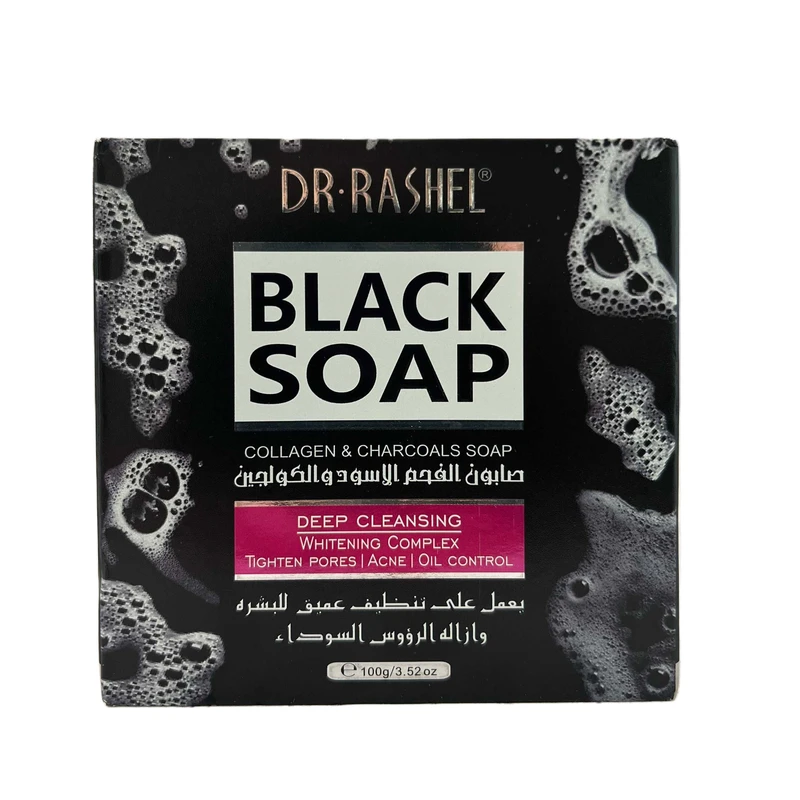 صابون شستشو دکتر راشل مدل ذغال و کلاژن وزن 100 گرم