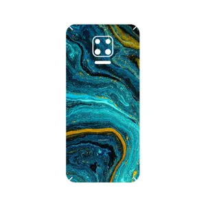 MAHOOT Turquoise marblewith golden streaks Cover Sticker for Xiaomi Redmi Note 9S