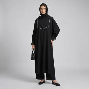 مانتو زنانه مدل عبایی پاییزی مخمل کبربتی