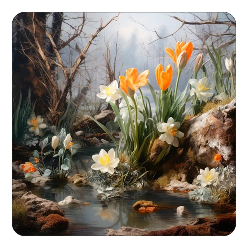 مگنت کاکتی طرح نقاشی رنگ روغن مدل mp72318