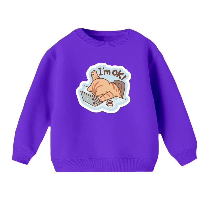 سویشرت بچگانه مدل گربه فانتزی کد 04