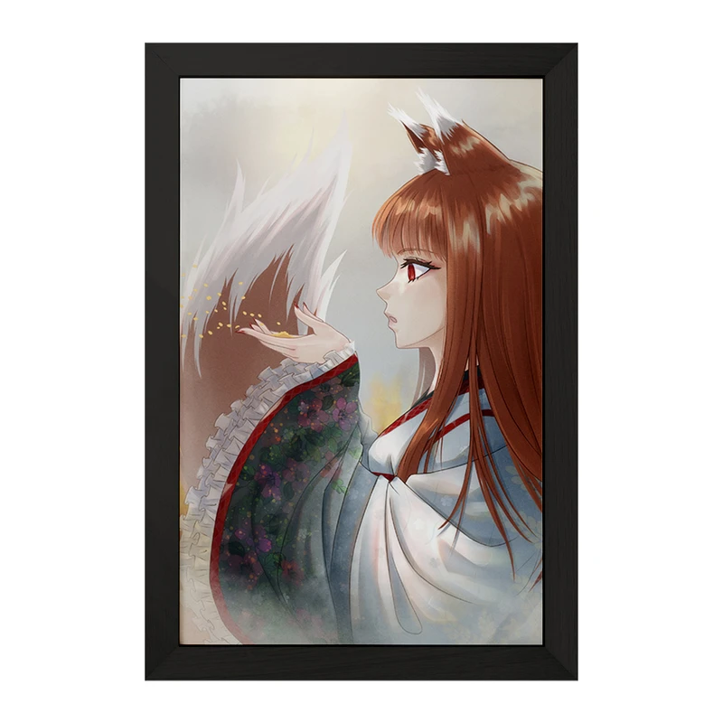 تابلو خندالو مدل هولو انیمه ادویه و گرگ کد 36146