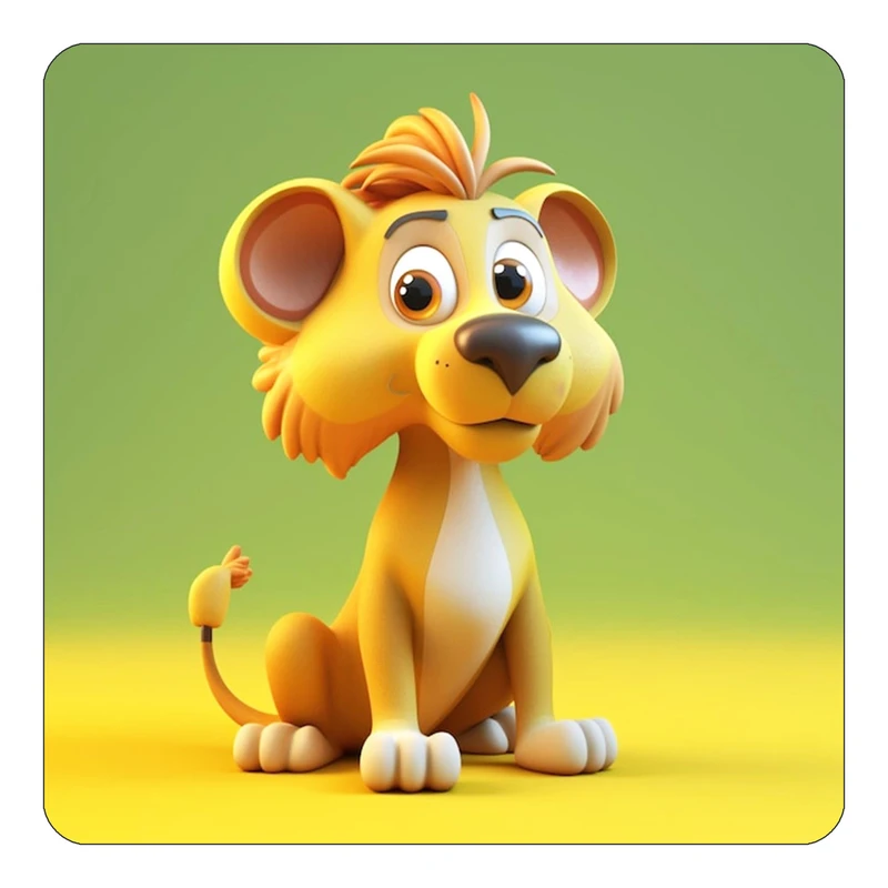 مگنت کاکتی طرح حیوانات کارتونی مدل mp28044