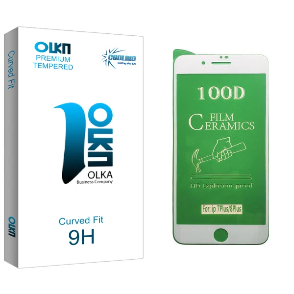 محافظ صفحه نمایش سرامیکی کولینگ مدل Olka glass مناسب برای گوشی موبایل اپل iPhone 7 Plus