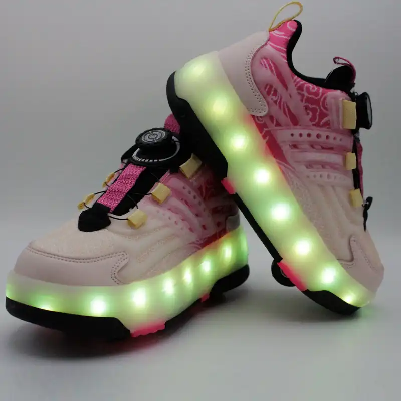 کفش چراغدار مخصوص دویدن دخترانه بی کی جی کیدز مدل پیچی کد 423825