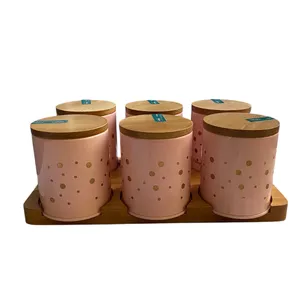 ست جای ادویه 6 پارچه مدل unq به همراه استند 