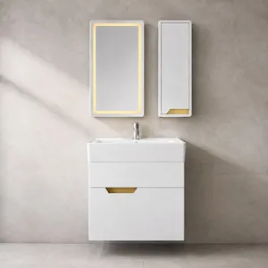 ست کابینت روشویی مدل اندره به همراه باکس و آینه 