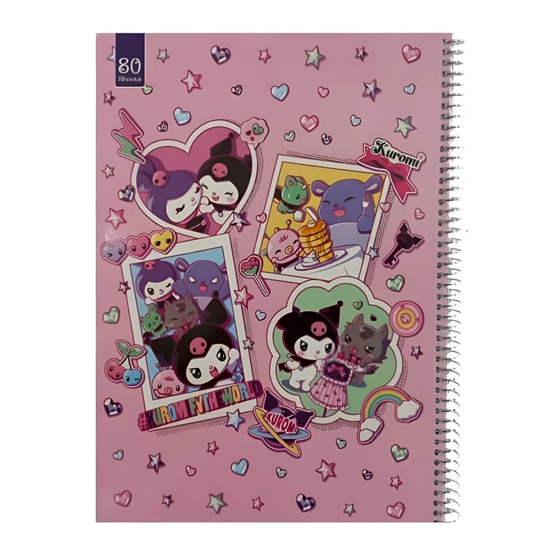 دفتر مشق 80 برگ مدل کرومی طرح مجلد کد 120893