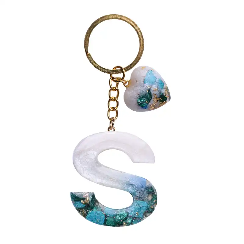 جاکلیدی طرح حروف لاتین S مدل فیروزه