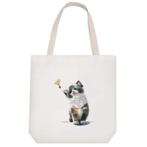 ساک خرید خندالو طرح گربه Cat کد H1142
