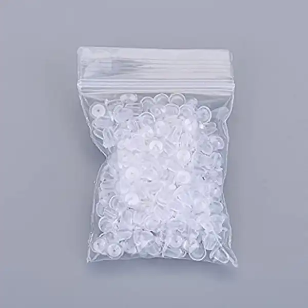 بست پشت گوشواره مدل پلاستیکی شیلا بسته 50 عددی