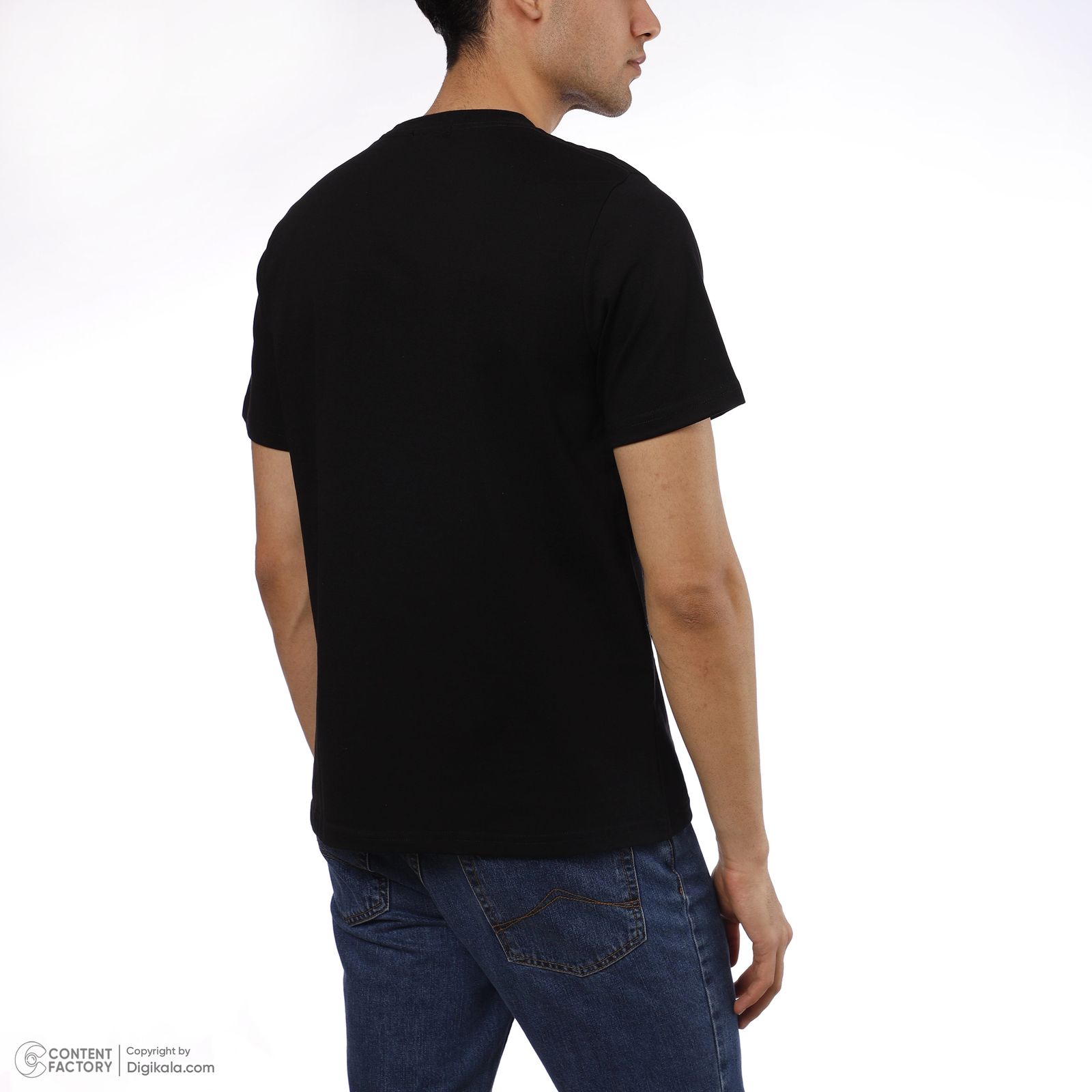 تی شرت آستین کوتاه مردانه ناربن مدل پرهام رنگ مشکی -  - 4
