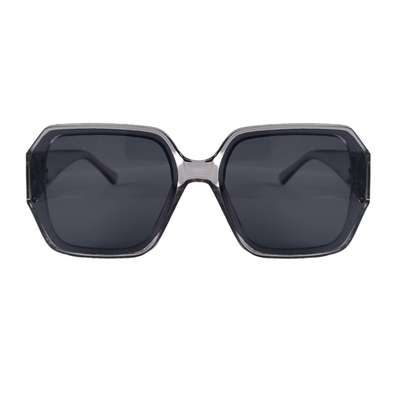 عینک آفتابی زنانه مدل فرم شفاف چند ضلعیUV400