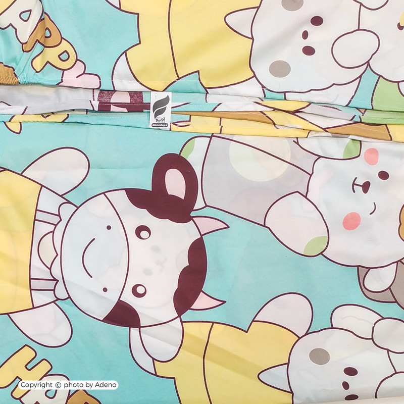 ملحفه کدوک آدنو مدل HAPPY کد IR147 سایز 100x150 سانتی متر