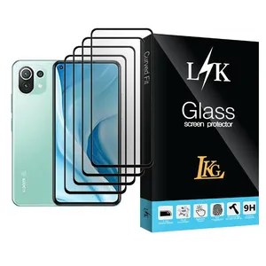 LKG LK Glass MIX004 Screen Protector For Xiaomi Mi 11 Lite 5G Pack Of 4