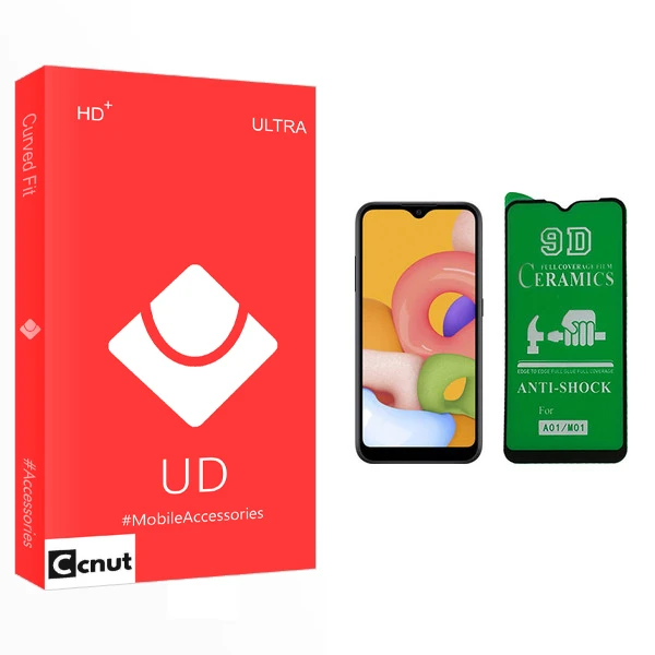 محافظ صفحه نمایش 9D کوکونات مدل UD Glass مناسب برای گوشی موبایل سامسونگ Galaxy A01 / M01