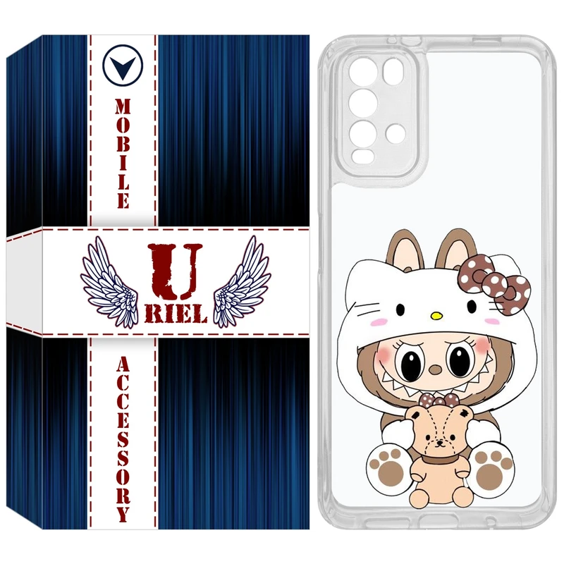 کاور یوریل مدل Clear کد 124 طرح لبوبو Labubu مناسب برای گوشی موبایل شیائومی Redmi 9T / Poco M3