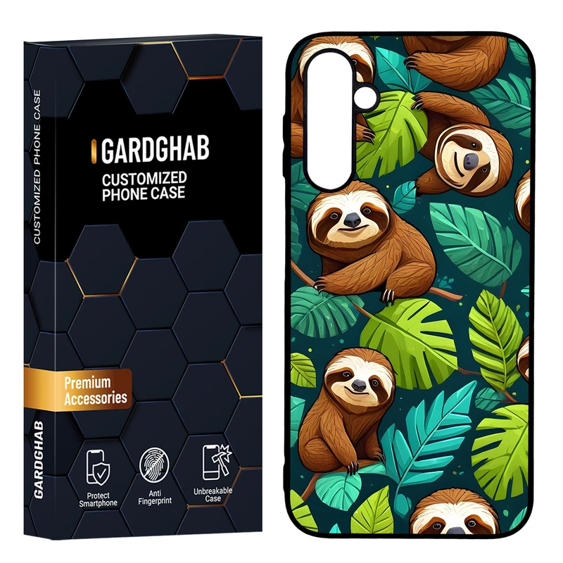   کاور گارد قاب مدل پشت گلس هنری مناسب برای گوشی موبایل سامسونگ Galaxy A24