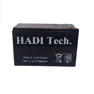 باتری یو پی اس ۱۲ولت 9 آمپر ساعت هادیتک مدل FS9012 بسته ۵ عددی