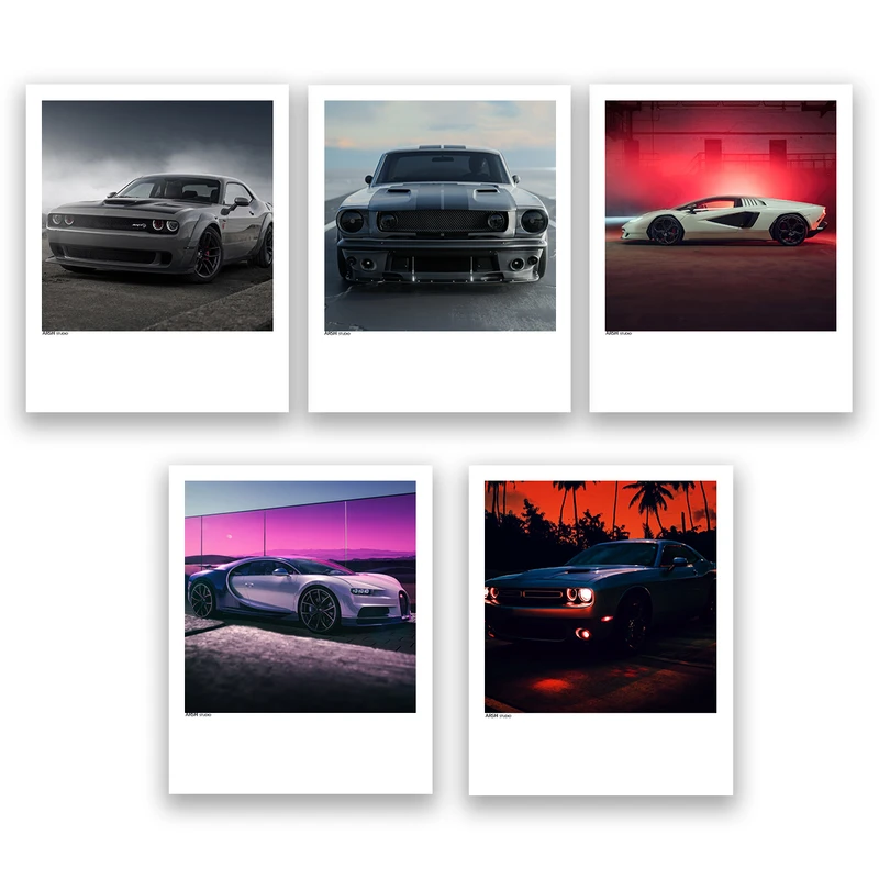 آویز تزیینی عرش مدل فانتزی ماشین اسپرت کد Asa873 مجموعه پنج عددی